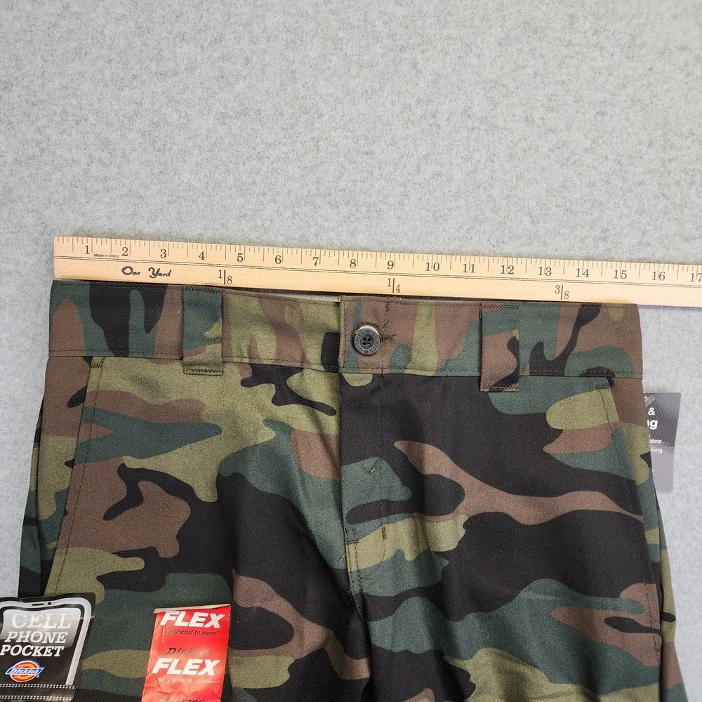 NEW Dickies Mens 30x32 Camo Cargo Work Pants FLEX Regular Fit Straight Leg - Picture 13 of 14
